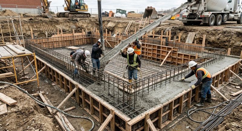 Concrete Basement Pouring