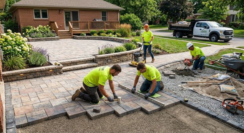 Our team working on Concrete Installation projects in Peoria, IL