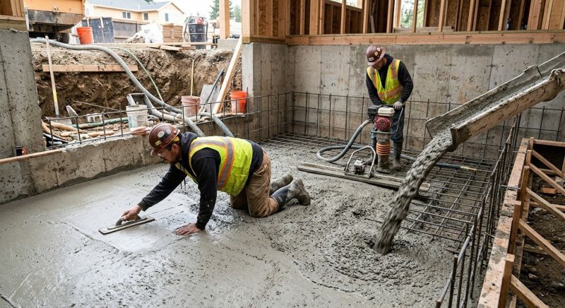 Basement Concrete Installation in Metamora, IL