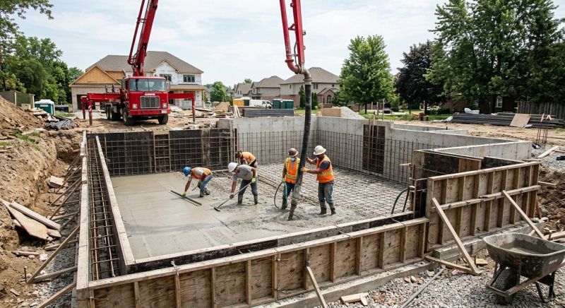 Basement Concrete Pouring in Peoria, IL