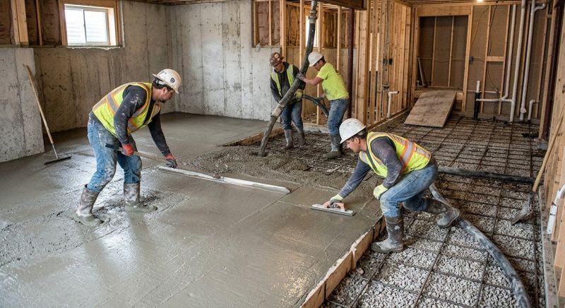 Basement Slab Installation in Peoria, IL