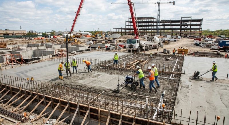 Commercial Slab Construction in Canton, IL