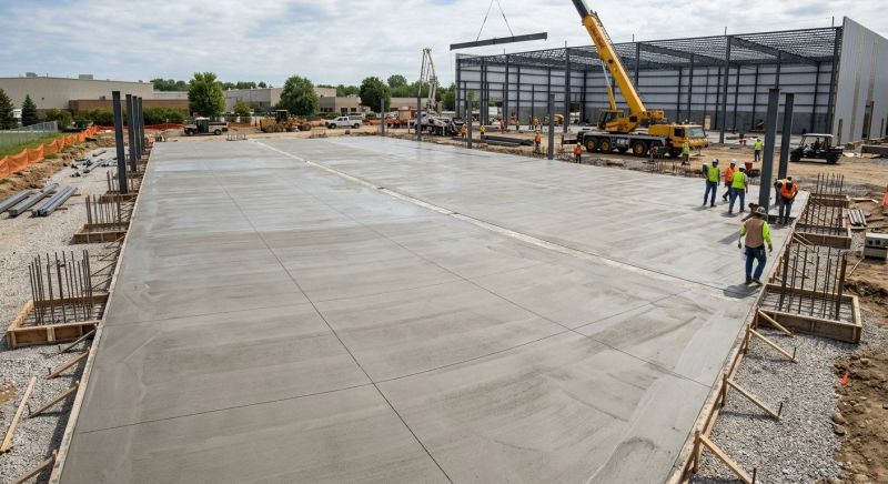 Commercial Slab Construction in Metamora, IL