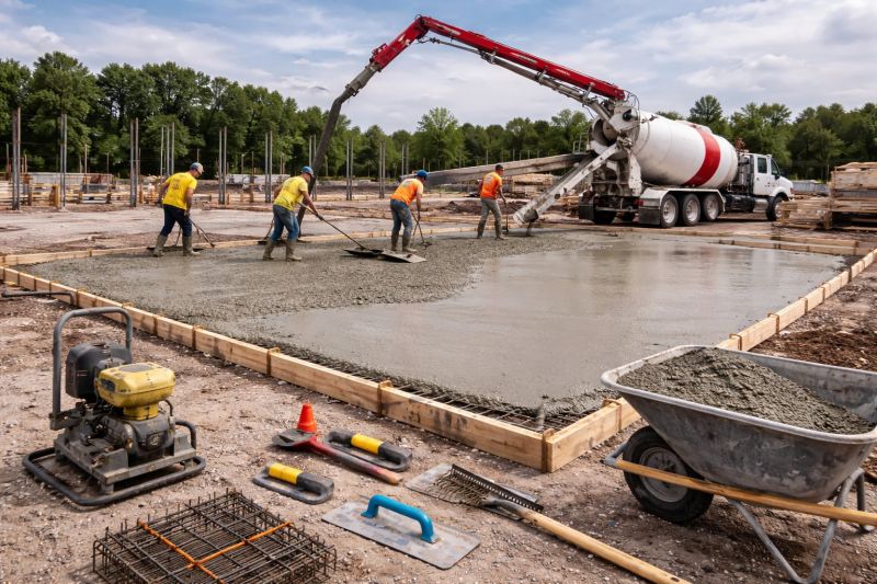 Commercial Slab Construction in Peoria County, IL