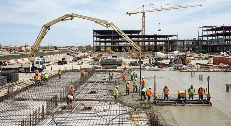 Commercial Slab Construction in South Pekin, IL