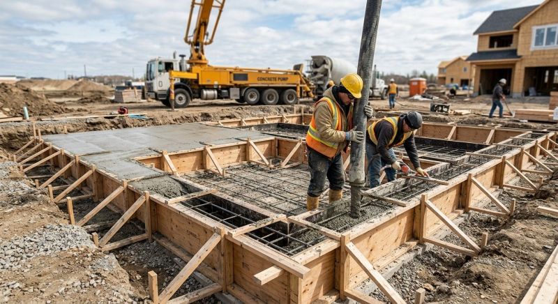 Concrete Foundation Installation in Pekin, IL