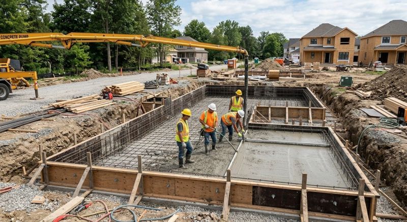 Concrete Foundation Installation in Peoria County, IL