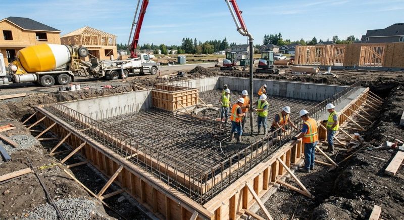 Concrete Foundation Installation in Washington, IL