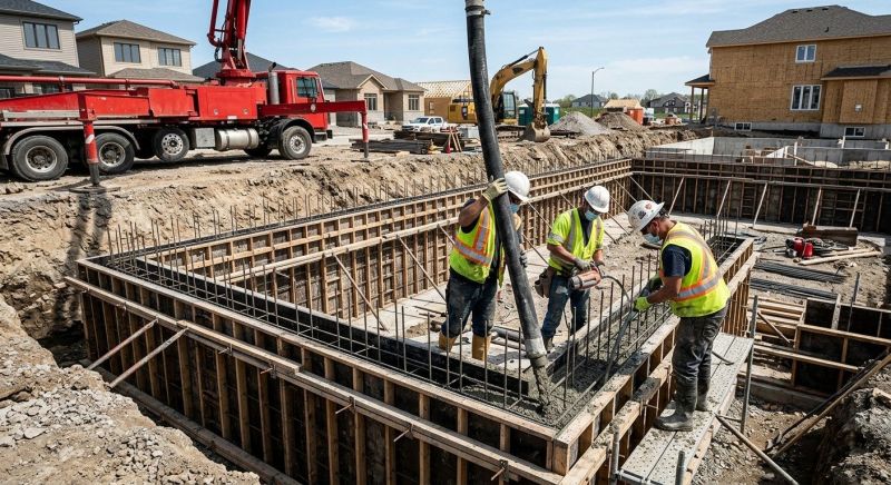 Foundation Pouring in Peoria, IL