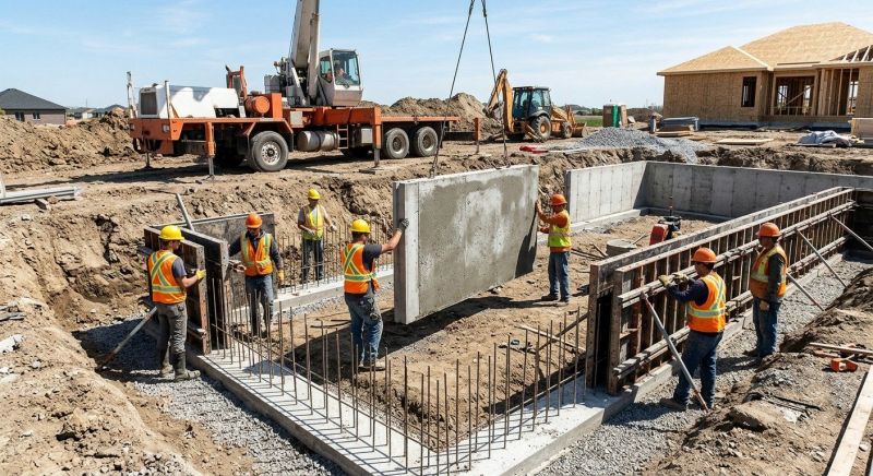 Foundation Wall Pouring in Canton, IL
