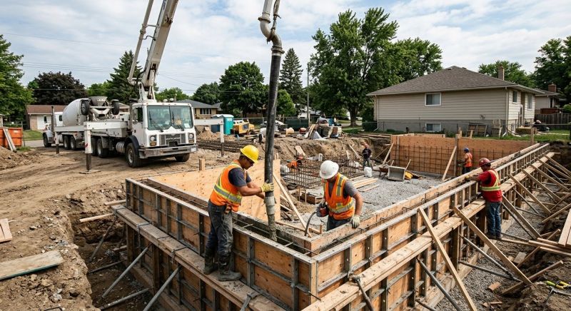Foundation Wall Pouring in Morton, IL