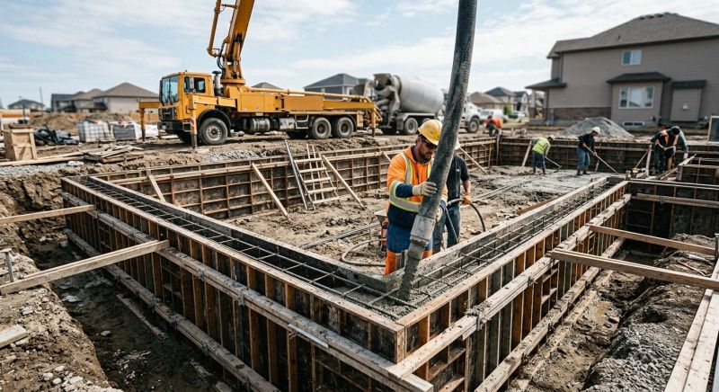 Foundation Wall Pouring in Peoria County, IL