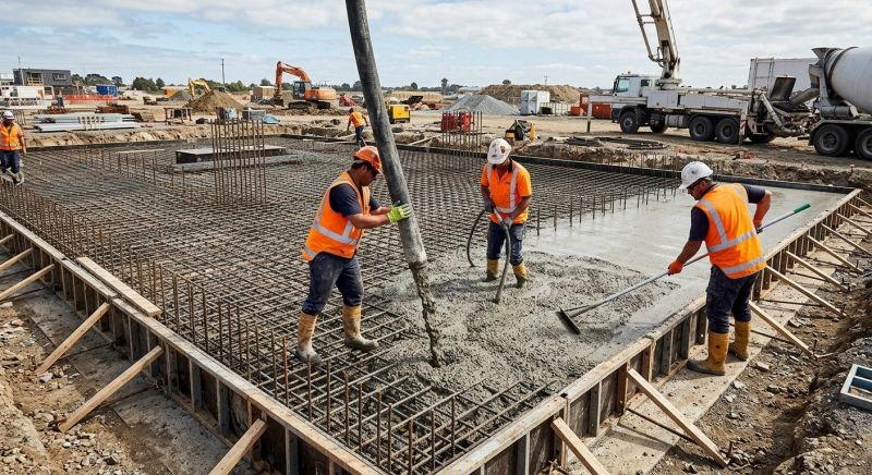 Poured Foundation Installation in Peoria, IL